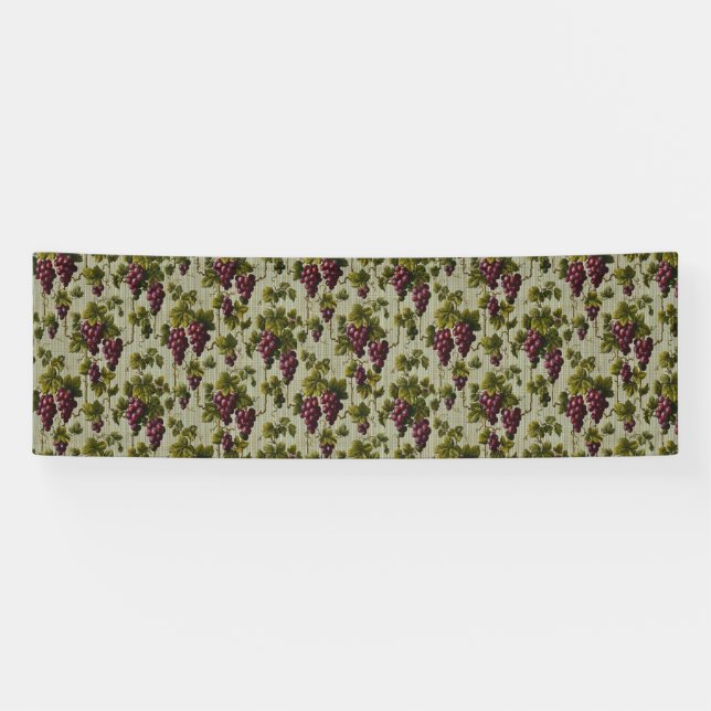 Banderoles Rustic French Country Vineyard Grapevine Art (Horizontal)