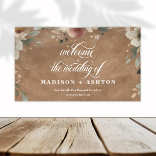 Banderoles Rustique Cottagecore Terracotta Mariage Bienvenue