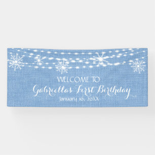 Banderoles Rustique, Mais Dreamy Wonderland d'hiver Premier a