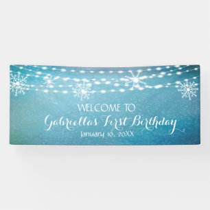 Banderoles Rustique, Mais Dreamy Wonderland d'hiver Premier a