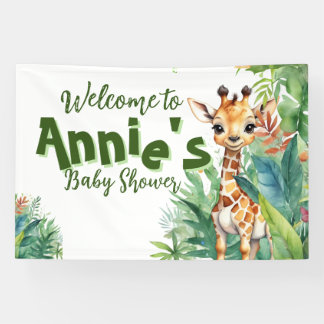 Banderoles Safari fleur sauvage : Baby shower inspiré par la