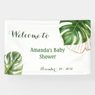 Banderoles Safari Simple Tropical Wild Un Baby shower