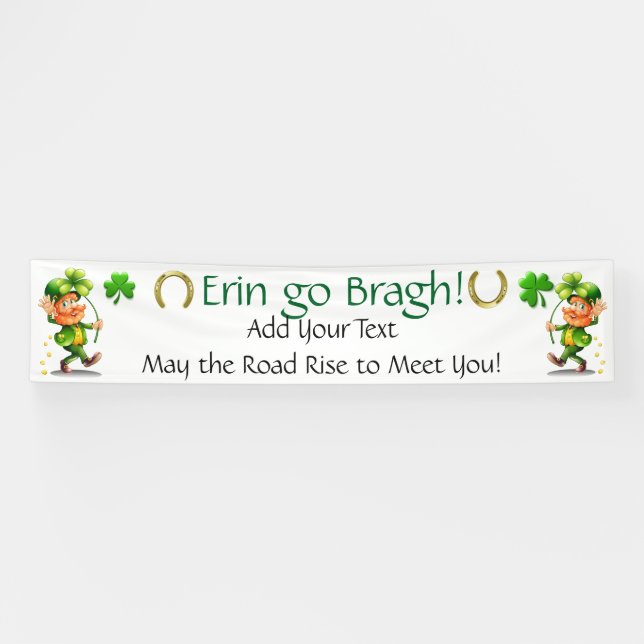 Banderoles Saint Patrick's Day ou Irish Business (Horizontal)