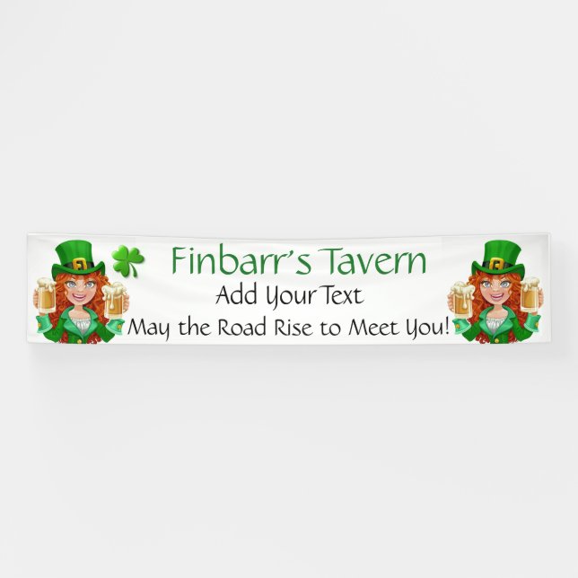 Banderoles Saint Patrick's Day ou Irish Business (Horizontal)