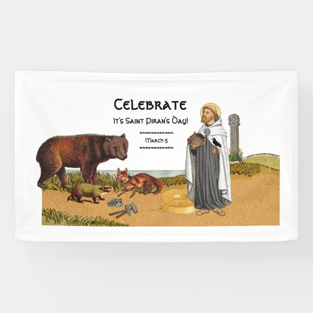 Banderoles Saint-Piran de Cornwall (SAE 01) (Horizontal)