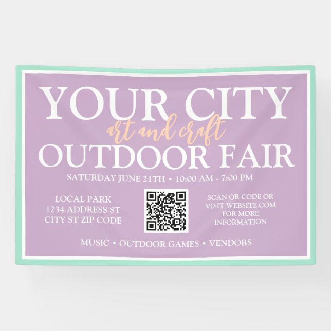 Banderoles Salon d'art et d'artisanat sur mesure | Événement  (Horizontal)