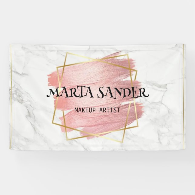 Banderoles salon de beauté coupe de cheveux cils artiste maqu (Horizontal)