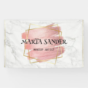 Banderoles salon de beauté coupe de cheveux cils maquilleuse 