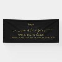 Salon de beauté Golden and Black