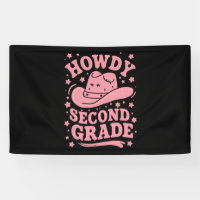 Salut 2ème année Cowboy Cowgirl Retour à l'école