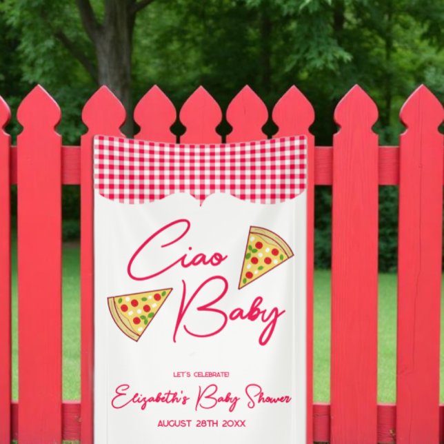 Banderoles Salut Bébé Fête de Bébé Italienne (Créateur téléchargé)