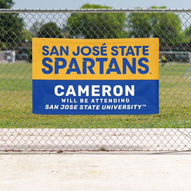 Banderoles San Jose State | Le diplômé sera présent (En situation)