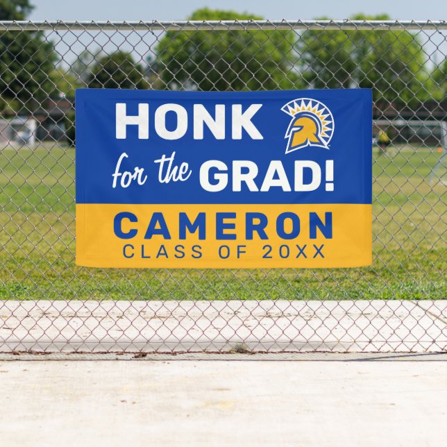 Banderoles San Jose State Spartans | Remise des diplômes (En situation)