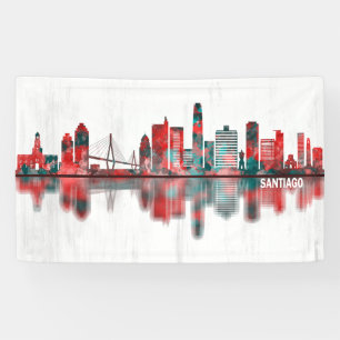 Banderoles Santiago Chili Skyline