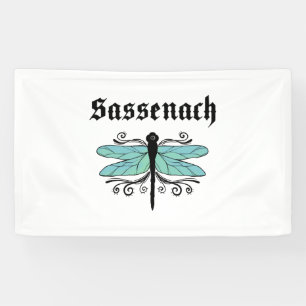 Banderoles Sassenach Dragonfly Outlander Amber Blue Cadeau Te