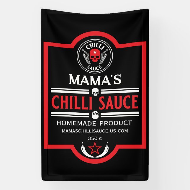Banderoles Sauce chili maison (Verticale)
