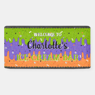 Banderoles Saupoudrer et crème glacée d'Halloween