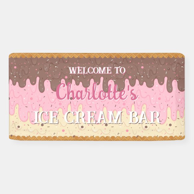 Banderoles Saupoudrer et glace napolitaine (Horizontal)