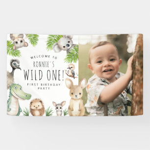 Banderoles Sauvage! Fête d'anniversaire d'animaux australiens