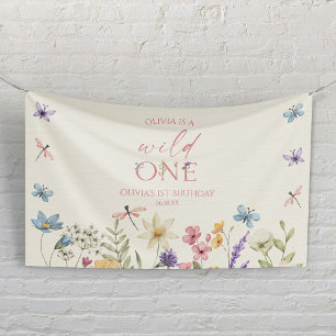 Banderoles Sauvage Fleur Sauvage Fleur Sauvage Fleur 1er Anni