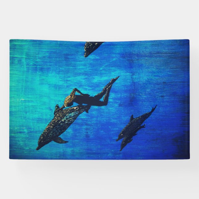 Banderoles Sauver les dauphins (Horizontal)