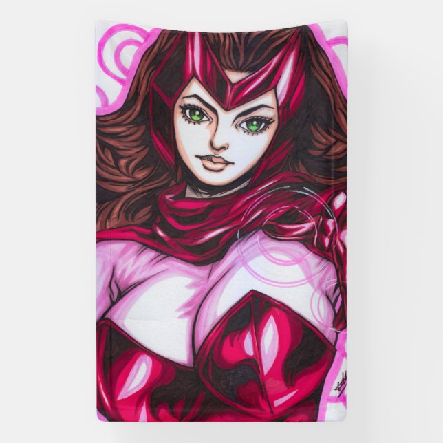 Banderoles Scarlet Witch ~ Wanda Maximoff (Verticale)