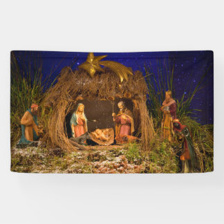 Banderoles Scène de nativité