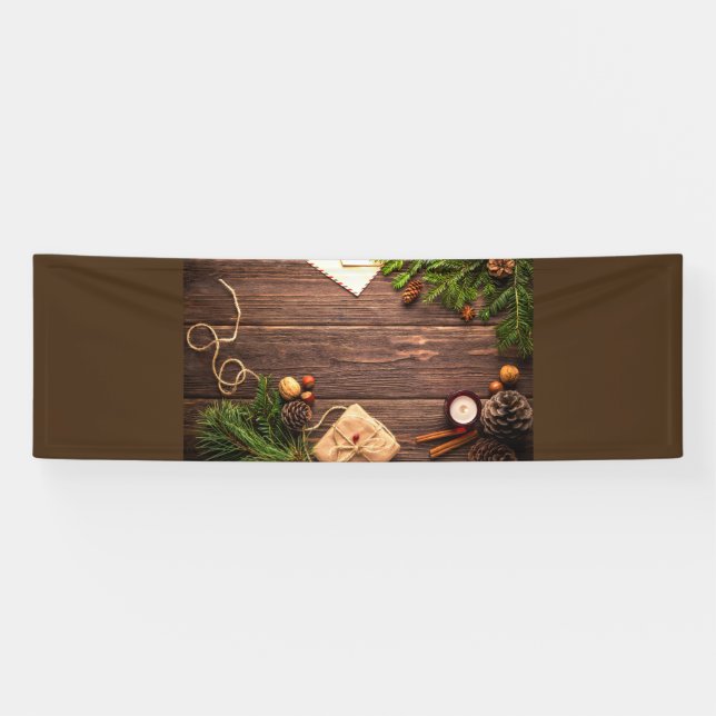 Banderoles Scène du bois de Noël (Horizontal)