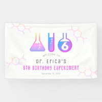 Science Experiment Neon Rose Girl Birthday Welcome