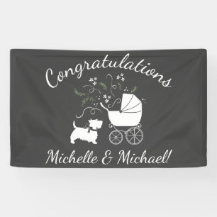 Banderoles Scotty Baby shower Chien Chien Chien Chien Chien C