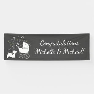 Banderoles Scotty Baby shower Chien Chien Chien Chien Chien C