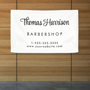 Banderoles Script de signature d'entreprise promotionnel