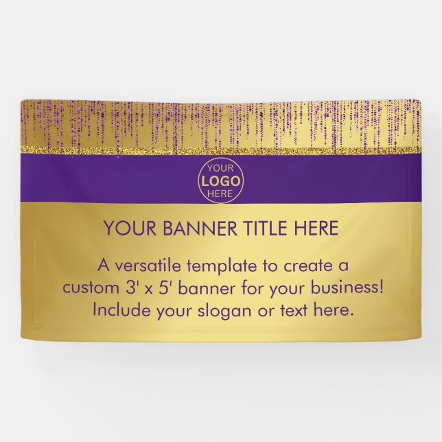 Banderoles Script de signature holographique Moderne Paillett (Horizontal)