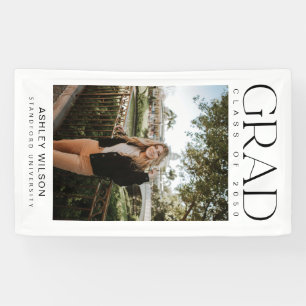 Banderoles Script élégant moderne 1 Photo Graduation vertical