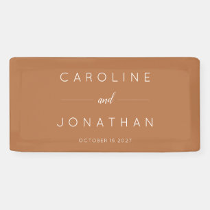 Banderoles Script minimaliste moderne Mariage personnalisé Te