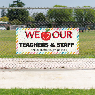 Banderoles Semaine d'appréciation des enseignants personnel P