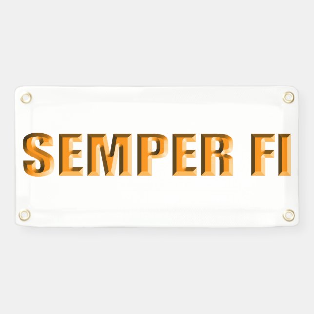Banderoles Semper Fi (Horizontal)