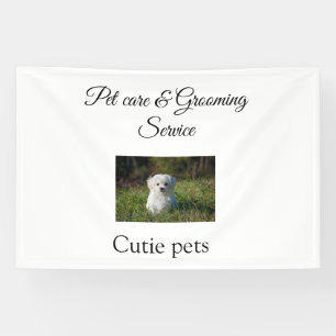 Banderoles service de toilettage pour animaux de compagnie aj