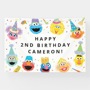 Banderoles Sesame Street Pals Confetti Anniversaire