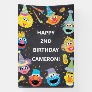 Banderoles Sesame Street Pals Confetti Anniversaire