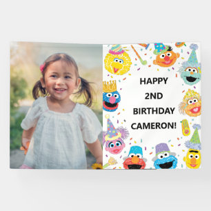 Banderoles Sesame Street Pals Confetti Photo Anniversaire