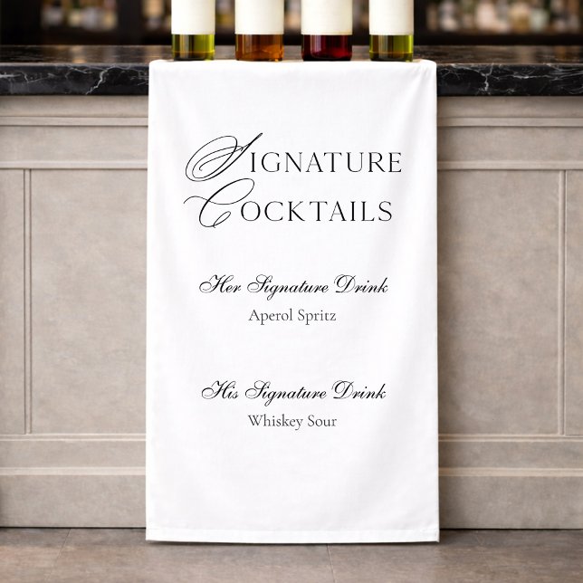 Banderoles Signature Cocktails Wedding Bar Sign (Créateur téléchargé)