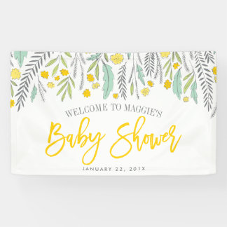 Banderoles SIGNE Baby shower neutre Sweet Sprigs