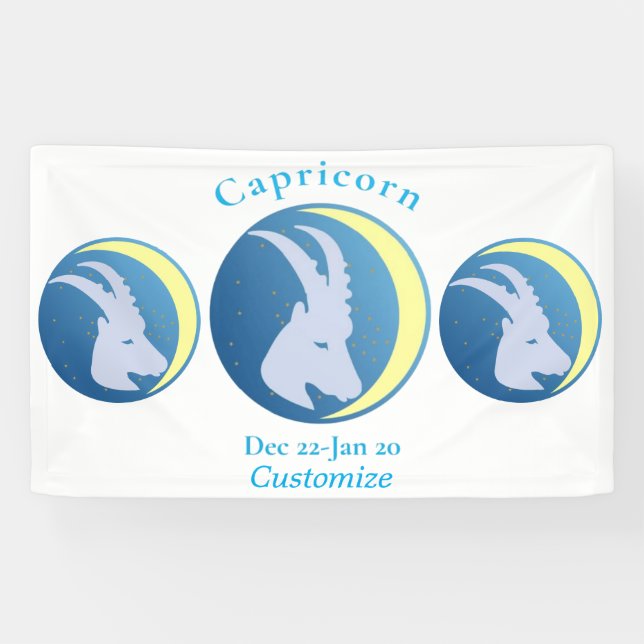 Banderoles Signe du Capricorne Thunder_Cove (Horizontal)