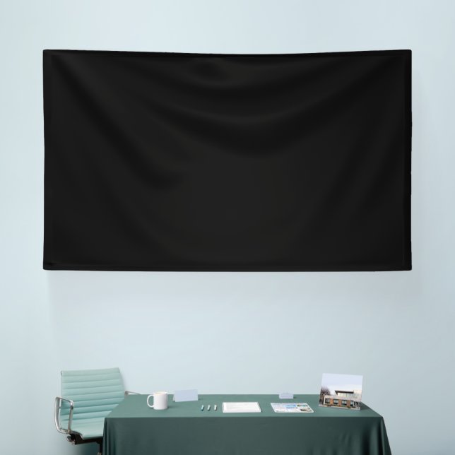 Banderoles Silhouette de chat noir minimaliste  (Salon professionnel)