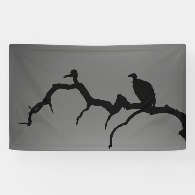 Banderoles Silhouette vautour (Horizontal)