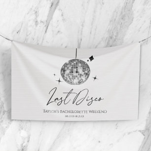Banderoles Silver Disco Ball Dernière Disco Bachelorette Part