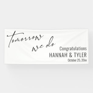 Banderoles Simple Demain Nous Répétons Dîner Blanc