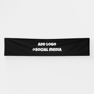 Banderoles Simple élégant logo personnalisé ici entreprise g 