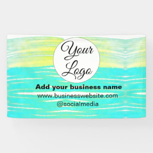 Banderoles simple et minimal ajouter votre logo/design BLUE Y